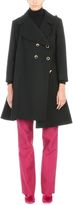 Thumbnail for your product : Balenciaga Gold Buttoned Black Wool Coat