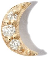 Thumbnail for your product : Otiumberg 14K yellow gold Moon stud earring