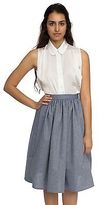 Thumbnail for your product : American Apparel RSA0335 Chambray Mid-Length Skirt