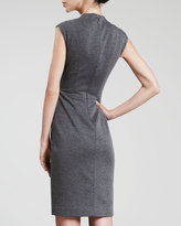 Thumbnail for your product : Carmen Marc Valvo Boucle & Knit Sleeveless Dress