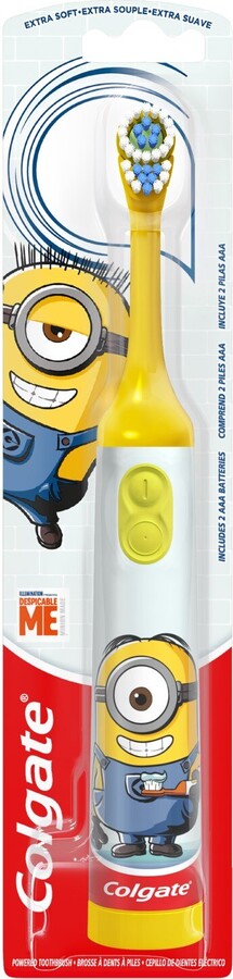 Colgate Kids Battery Powered Toothbrush, Minions, Extra Soft Bristle