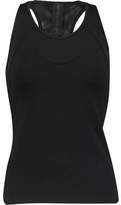 Thumbnail for your product : Norma Kamali Mesh-Paneled Stretch-Knit Top