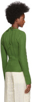 Thumbnail for your product : Jacquemus Green La Double Maille V-Neck Sweater