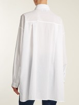 Thumbnail for your product : Raey Swing-back Cotton Shirt - White