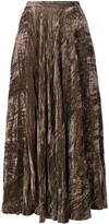 Thumbnail for your product : Yves Saint Laurent Pre-Owned Crushed Velvet Maxi Skirt