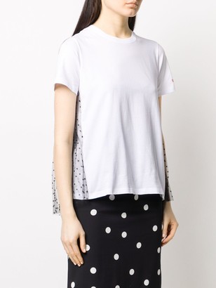 RED Valentino lace embellished short-sleeved T-shirt