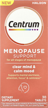 Centrum Centrum, Menopause Support, Clear Mind & Calm Mood, 30 Tablets