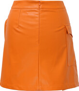Thumbnail for your product : Amy Lynn Jasper Tan Faux Leather Skirt