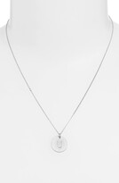Thumbnail for your product : Nashelle Sterling Silver Initial Disc Necklace