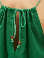 Thumbnail for your product : Arizona Love Athene Tie-dye Cotton-poplin Dress - Green Print