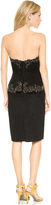 Thumbnail for your product : Marchesa Faux Suede Cocktail Dress