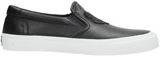 Kenzo Slip On Black Leather Sneakers