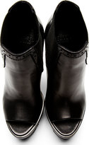 Thumbnail for your product : Versus Black Open-Toe Platform Ankle Boots