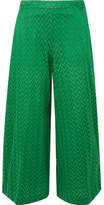 Missoni - Crochet-knit Wide-leg Pants - Green