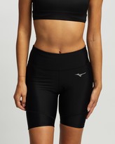 Thumbnail for your product : Mizuno Women's Black Compression Bottoms - Core Mid Running Tights