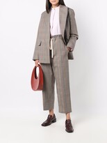 Thumbnail for your product : Sofie D'hoore Check-Pattern Cropped Trousers