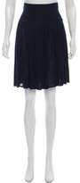 Thumbnail for your product : Magaschoni Pleated Lace Mini Skirt Navy Pleated Lace Mini Skirt