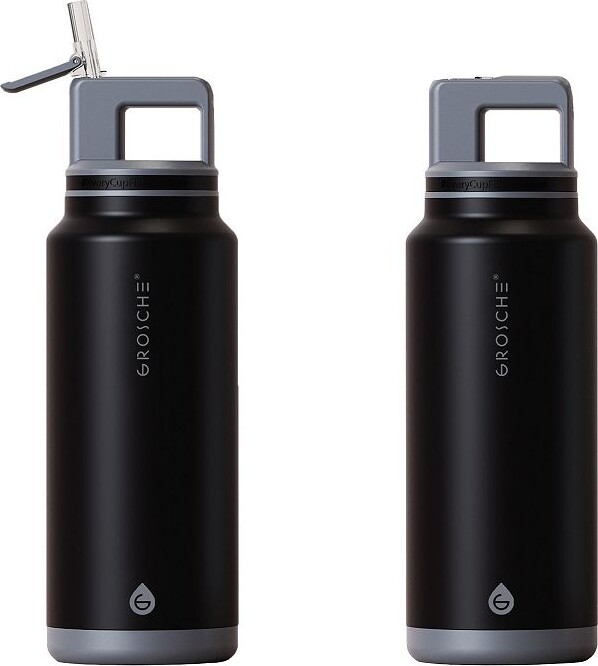 Grosche ALPINE Flip 'N Sip Insulated 40-oz. Leakproof Water Bottle with Straw 2-pk.