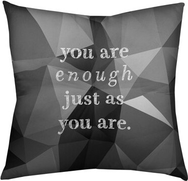ArtVerse You Are Enough Throw Pillow