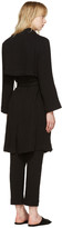 Thumbnail for your product : Raquel Allegra Black Gauze Short Trench Coat