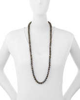 Thumbnail for your product : Armenta Old World Tahitian Pearl Necklace with Diamonds, 36"L