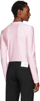 Thumbnail for your product : Coperni Pink Sculptural Long Sleeve T-Shirt