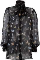 Thumbnail for your product : Alexander McQueen 'Obsession' print blouse