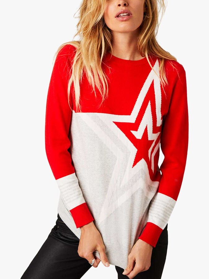 mint velvet animal star jumper