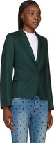 Thumbnail for your product : Stella McCartney Green Wool Twill Byron Blazer