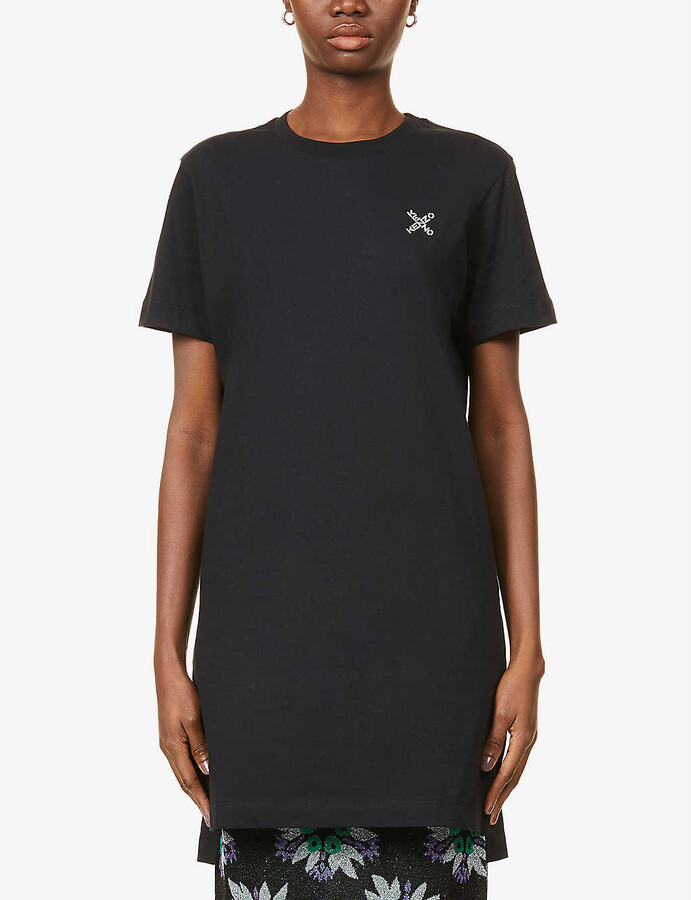 Black sports jersey dress Clearance