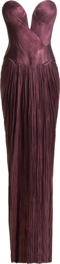 Maria Lucia Hohan Andora pleated strapless gown