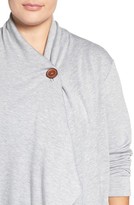 Thumbnail for your product : Bobeau Plus Size Women's One-Button Fleece Cardigan