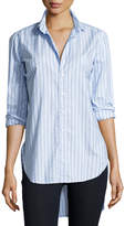 Thumbnail for your product : Frank And Eileen Grayson Long-Sleeve Striped Italian Twill, Blue