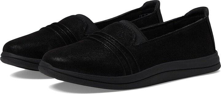 Clarks Breeze Sol Women's Flat Shoes Black : 9 B - Medium Rubber
