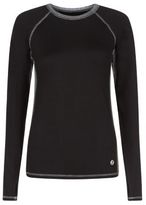 Thumbnail for your product : New Look Black Sports Contrast Panel Running Top