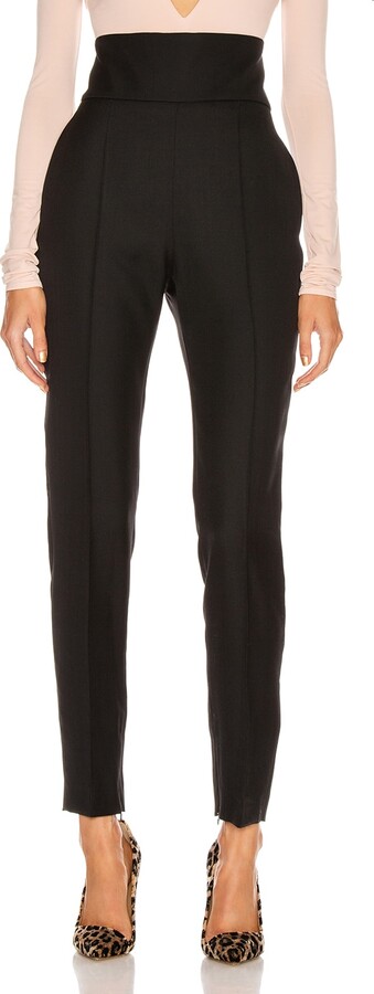 パンツ ALEXANDRE VAUTHIER 'Boyfriend' pants Alexandre Vauthier Dark Green Boyfriend Pants for Women