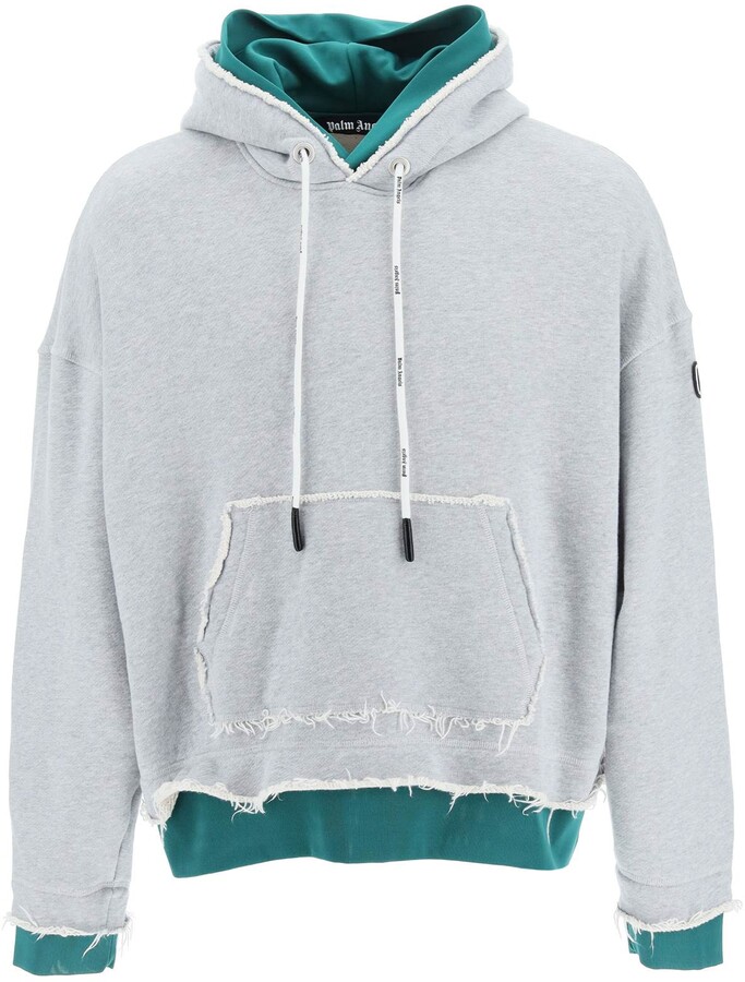 Palm Angels Double Layer Hoodie - ShopStyle