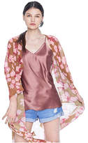 Thumbnail for your product : Flower Print Semi Sheer Robe