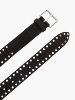 Thumbnail for your product : Isabel Marant Zam Studded Suede Belt - Black