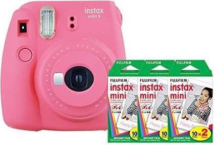 Fujifilm Instax Mini 9 (Flamingo Pink) Instant Camera Kit with (60) Instax Films