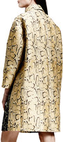 Thumbnail for your product : Stella McCartney Two-Tone Python Jacquard Coat