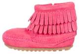 Thumbnail for your product : Minnetonka Girls' Suede Fringe Moccasins w/ Tags