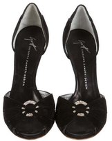 Thumbnail for your product : Giuseppe Zanotti Crystal Embellished d'Orsay Sandals