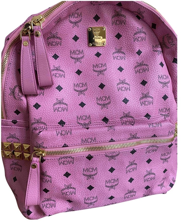 pink mcm bookbag