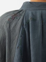 Thumbnail for your product : By Walid Harper Vintage Patchwork Linen Smock Dress - Black