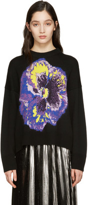 Christopher Kane Black Flower Sweater