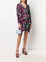 Thumbnail for your product : Diane von Furstenberg Mixed-Print Wrap Dress