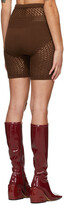 Thumbnail for your product : Isa Boulder SSENSE Exclusive Brown Impression Shorts