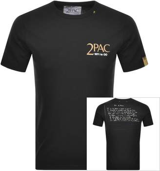 Replay Tupac Tribute Logo T Shirt Black