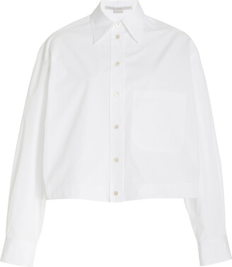 Stella McCartney Oversized Cropped Cotton Shirt